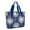 Blue Dandelion Pattern, variant on Tote Bag for Women - Abstract Leaves Shoulder Bag - Large Utility Work Duffle Bag with Zipper Handbag for Travel, Work, Sprots