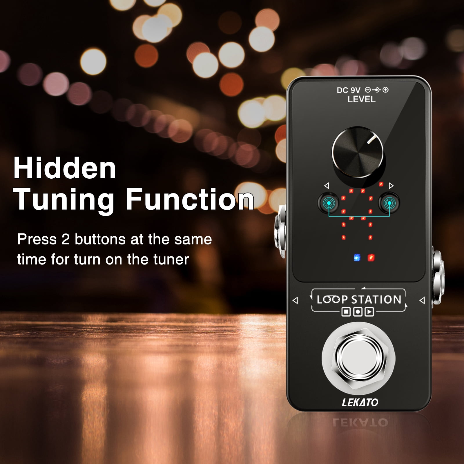Lekato Loop Station Guitar Looper Effect Pedal