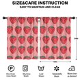 thumbnail image 2 of Blackout Kids Curtains,Pink Strawberry Plants Fruit Childrens Insulated Curtains Set Of 2,Bedroom Essentials,Toddler Room Decor 42x54in(106x137cm), 2 of 4