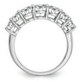 thumbnail image 2 of 14K White Gold Ring Band Moissanite Cushion G H I True Light, Size 8, 2 of 7