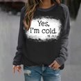 thumbnail image 1 of 2023 Chandail en Molleton Mode pour Femmes 50 % de Réduction Liquidation T-shirt Imprimé Manches Longues Blouse Col Rond Hauts Décontractés Chandail en Molleton, 1 of 5