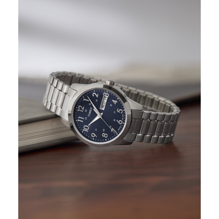 Timex, Men's Casual Watch, 36mm, South Street Sport Silver/Blue