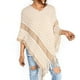 thumbnail image 5 of Suéter de punto bohemio para mujer, otoño e invierno, chal con capucha, chal de punto, capa con borla, 5 of 6