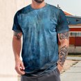 thumbnail image 4 of adaychics Mens Tie Dye T Shirts Vintage Texture Casual Summer Crewneck Short Sleeve T Shirts Trendy Tops for Travel, 4 of 6