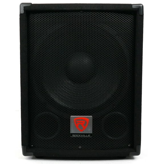 Rockville SBG1128 12" 600 Watt Passive Pro DJ Subwoofer, MDF Cabinet/Pole Mount