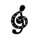 thumbnail image 2 of Reloj de pared con notas musicales, silencioso, moderno y decorativo. M, 2 of 7