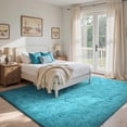 thumbnail image 2 of Area Rugs for Living Room, 6x9 Feet Soft Fluffy Shagg Plush Rug High Pile Large Indoor Modern Non-Slip Floor Carpet for Bedroom Nursery Girls Kids Home Room Dorm Decor Aesthetic Blue, 2 of 15