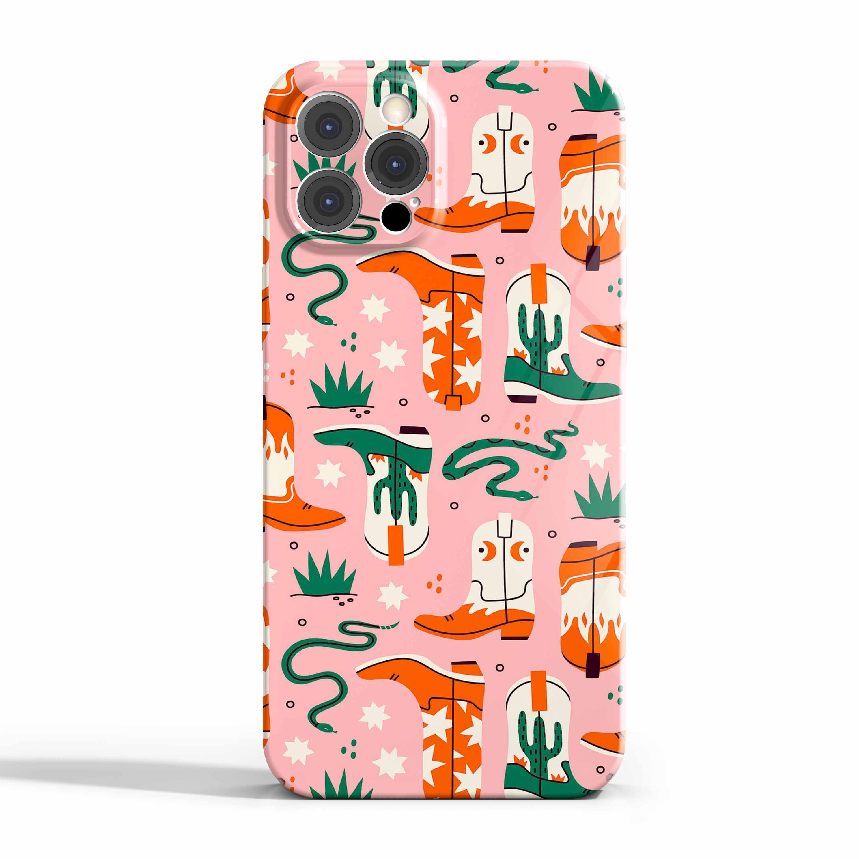 Cowboy Boots Case for iPhone 13 Pro,Aesthetic Art Design Full Cover ...
