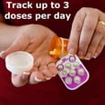 thumbnail image 4 of Pill Popper Memory Aid Medication Dose Tracker Reusable Pill Organizer Alternative, 4 of 11