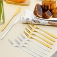 thumbnail image 5 of 10Pcs Professional Forks, Mini Forks for Oyster and Shellfish, Appetizers Tasting Forks, Cocktail Fruit Forks - silver, 5 of 5
