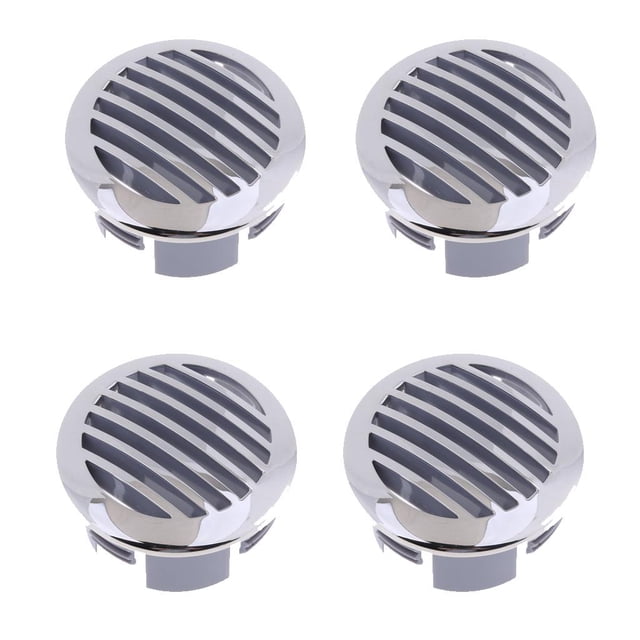 4x RV Marine Boat 3 "(76 Mm) Acero Inoxidable Con Revestimiento Curvo Vent Flow 81932SS-