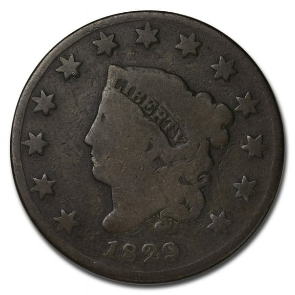 1829 Large Cent Large Letters Good