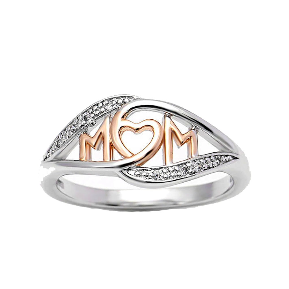 Ginger Lyne Collection Mom Heart Ring Inscribed To Mom With Love