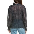 thumbnail image 2 of Sandro womens  Pleated Shirt, 2, Blue, 2 of 3