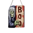 thumbnail image 6 of Halloween Wooden Hanging Sign Spooky Pumpkin NO ENTRY Door Plaque Outdoor Front Porch Yard Decor, 6 of 7