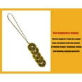 thumbnail image 4 of Door Opening Bell Chinese Feng Shui Bell Hanging Pendant Wind Chime Good Luck Hanging Bell with 5 Coins for Wealth and Healthy Home, 4 of 7