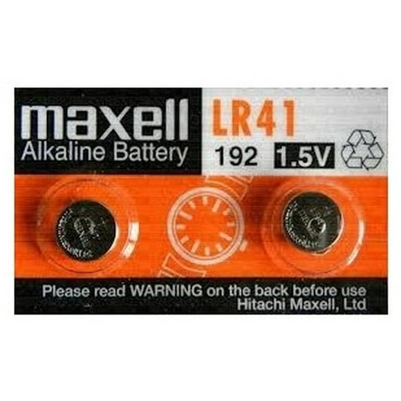 Maxell Batteries LR41 (192, AG3) Alkaline Button Size 1.5V Hg0% Battery, On Tear Strip (Pack of 10)