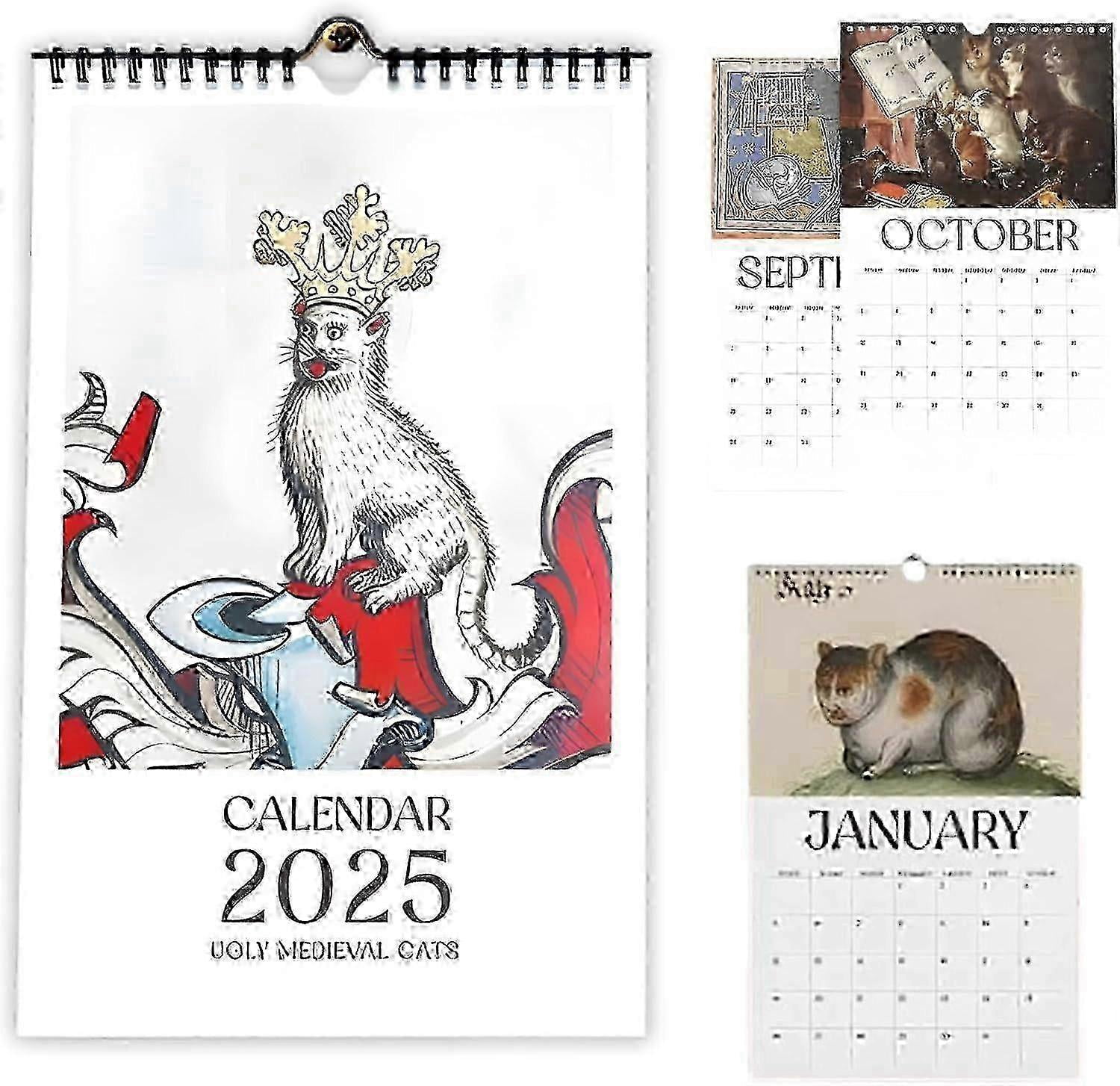 ugly-medieval-cats-calendar-2025-weird-medieval-cats-calendar-ugly