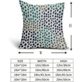 thumbnail image 5 of Navy Blue Teal Pillow Covers 20x20 Set of 2 Boho Design Polka Dot Throw Pillows Modern Art Trendy Print Decorative Outdoor Pillowcase Square Cushion Cover Linen Case for Home Sofa Couch Bed, 5 of 6