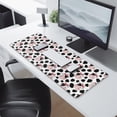 thumbnail image 2 of Long Mouse Pads for Desk,White Cow Bow Pattern Desk Mats on Top Of Desks, Desk Mouse Pad Extra Large with 3mm Non-Slip Base and Stitched Edge for Gaming,Office,Work,Home 31.5"x11.8", 2 of 6