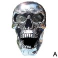 thumbnail image 1 of Fashion Halloween LED Motorcycle Resin Skull Headlight Motorbike High Low Beam Lamp For Halloween Skull Head Decoration, 1 of 5