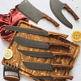 thumbnail image 3 of TRAMONTINA - Hachuela Churrasco Black, con Lámina de Acero Inoxidable Oscurecido, Mango de Madera y Remaches de Aluminio, Cuchillo para Romper y Separar Huesos, Tamaño de 7", 3 of 9