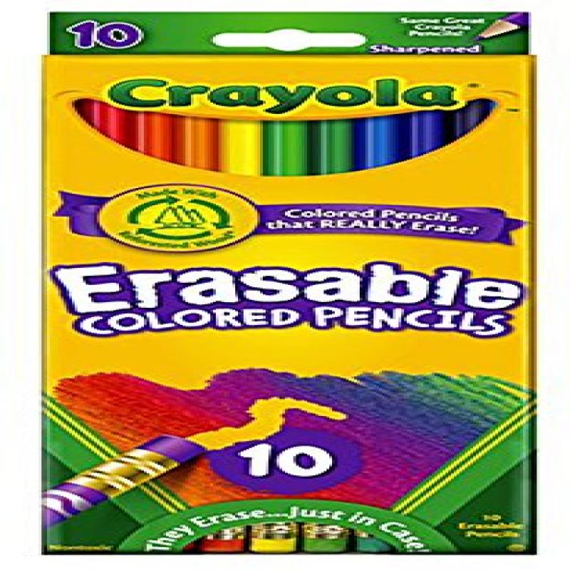 Crayola 10 Count Erasable Colored Pencils