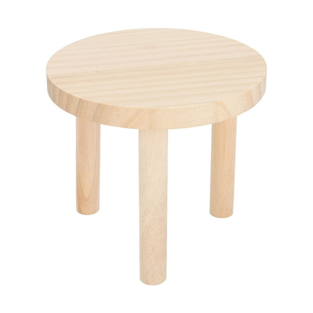 Hamster Standing Platform, Hamster Play Platform Pine Wood Smoothly Polished Round For Hamsters For Flowering Branch Rats