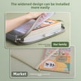 thumbnail image 5 of L-shaped subject classification bag, transparent document bag, zipper style exam preparation bag, archive paper storage bag, 6 pieces, 5 of 5