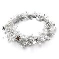 thumbnail image 1 of Bienvenido Decoraciones navideñas Guirnalda de estrellas Oropel Estrellas Brace Adorno navideño alegre Fiesta de bodas Uso festivo (Plata), 1 of 3