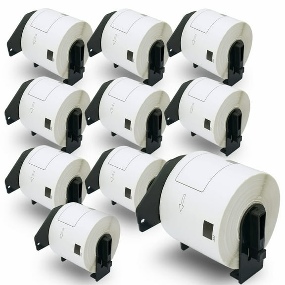 Compatible Shipping Labels Replacement for Brother DK-1202 (2.4 in x 3.9 in), Use with Brother QL Label Printers [10 Rolls/3000 Labels]