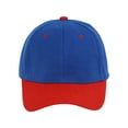 thumbnail image 2 of Casquette de Baseball Ajustable Bicolore, Bleu Royal Rouge, 2 of 2