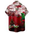 thumbnail image 5 of Camisas Navideñas Para Hombres Botones Casuales Estampado de Playa Turndown Blusa de Manga Corta Odeerbi ODB195092, 5 of 5
