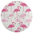 thumbnail image 3 of Flamingo Pattern Round Rugs -Washable Non-Slip Small Round Area Rug Throw Soft Circle Rugs for Bedroom, Modern Print Indoor Carpet for Entryway Sofa Living Room, 3 of 6
