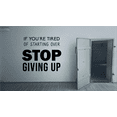 thumbnail image 3 of Stop Giving Up Fitness Workout Success Motivation Quotes Wall Decal Stickers Fitness Healthy Lifestyle for Girls / Boys Gym Home Sports Room Decor Vinyl Wall Art Sticker Decoration Size (27x30 inch), 3 of 3