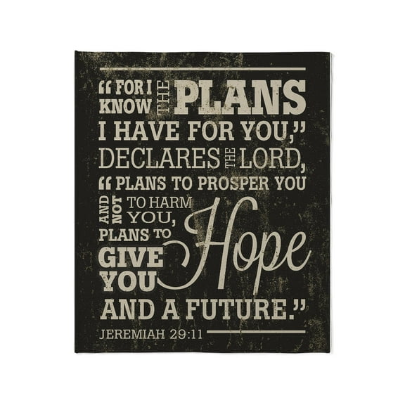 CafePress - Hope And A Future Throw Blanket - Soft Fleece Throw Blanket, 50"x60" for All Ages