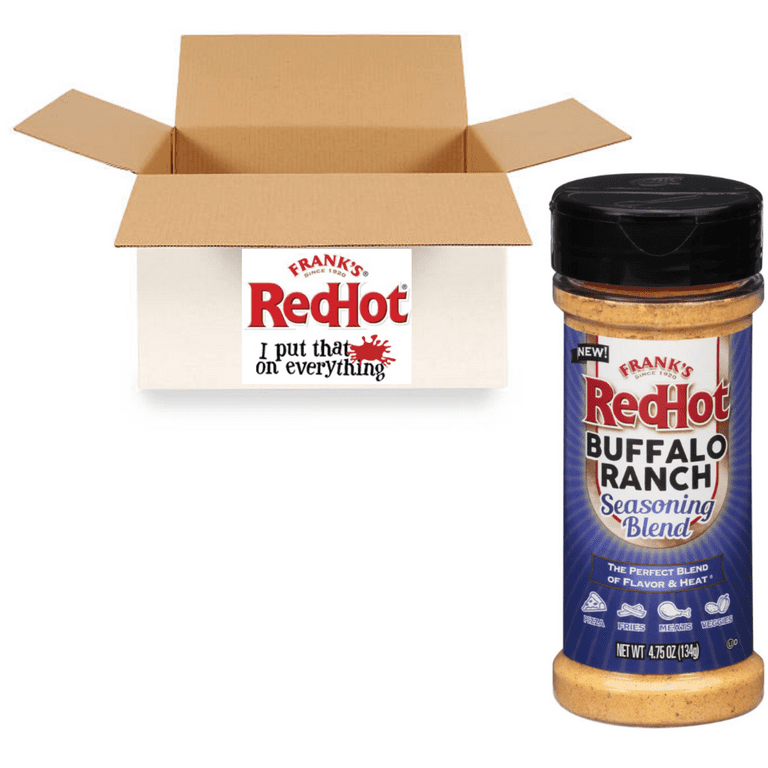 Franks Redhot Buffalo Ranch Seasoning Blend 4.75 oz Red Hot