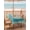 Aqua, Tan, Ivory, variant on Outdoor Tablecloth with Umbrella Hole & Zipper, Teal Rectangle Tablecloth 60x120 Inch, Vintage Abstract Oil Painting Art Modern Patio Table Cover Waterproof Table Cloth for Picnic/Party