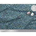 thumbnail image 2 of Soimoi Blue Poly Georgette Fabric Leopard Animal Skin Print Fabric by the Yard 52 Inch Wide, 2 of 3