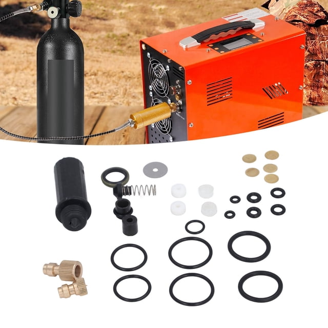 PCP Air Compressor Parts, Anti Aging Sturdy Air Pump Accessories Metal PVC for Replacement
