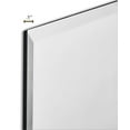 thumbnail image 3 of Large Simple Rectangular Streamlined 1 Inch Beveled Wall Mirror | Premium Silver Backed Rectangle Mirrored Glass Panel Vanity, Bedroom, or Bathroom Hangs Horizontal & Vertical Frameless(24"W x 36"H), 3 of 5
