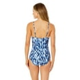 thumbnail image 2 of Anne Cole Women's Ikat Tie Dye Hidden Underwire Drape Front One Piece Swimsuit, 2 of 4