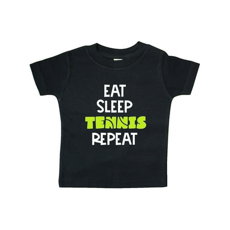 

Inktastic Eat Sleep Tennis Repeat Gift Baby Boy or Baby Girl T-Shirt