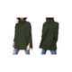 thumbnail image 2 of Suéteres de Cuello Alto de Gran Tamaño para Mujer, Larga de Murciélago, Dobladillo Abierto, Túnica, Suéter de Punto, Tops Verde L, 2 of 5