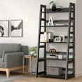 thumbnail image 6 of TribeSigns 5-Tier Bookshelf Modern Bookcase, 5 Shelf Ladder Shelf Black, 6 of 7