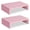 Pink, variant on Monitor Riser - 2 Pack, Rustic Brown Wood Adjustable Stand for 2 Monitors/Laptop/PC
