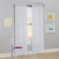thumbnail image 3 of Modern Sheer Rod Pocket Window Curtains 2 Panels Set for Living Room Bedroom, 54W x 45L Inches, 3 of 3
