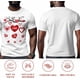 thumbnail image 4 of T-Shirts for Men, Love Heart Tree Branch Crew Neck Cotton T-Shirt Men's Short Sleeve Valentine's Day Love Style, 4 of 8