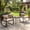 Mix Brwon + Beige, variant on Costway 3-Piece Outdoor Rocking Bistro Set, Patio Rocking Chairs & Coffee Table Set Mix Brwon + Beige