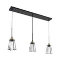 thumbnail image 5 of Indoor Modern Home Decorative Bright Ceiling Auspice 3 Light Brass and Black Pendant, 5 of 7